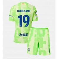 Echipament fotbal Barcelona Lamine Yamal #19 Tricou Treilea 2024-25 pentru copii maneca scurta (+ Pantaloni scurti)